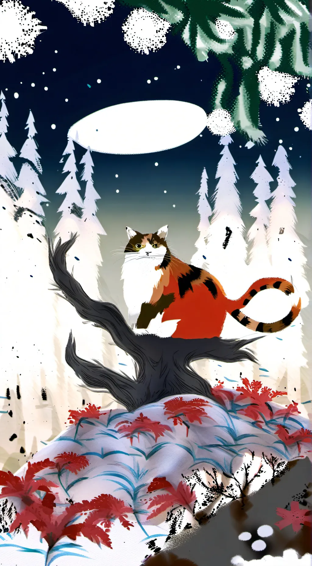 ai character: noche de gatos😘 background