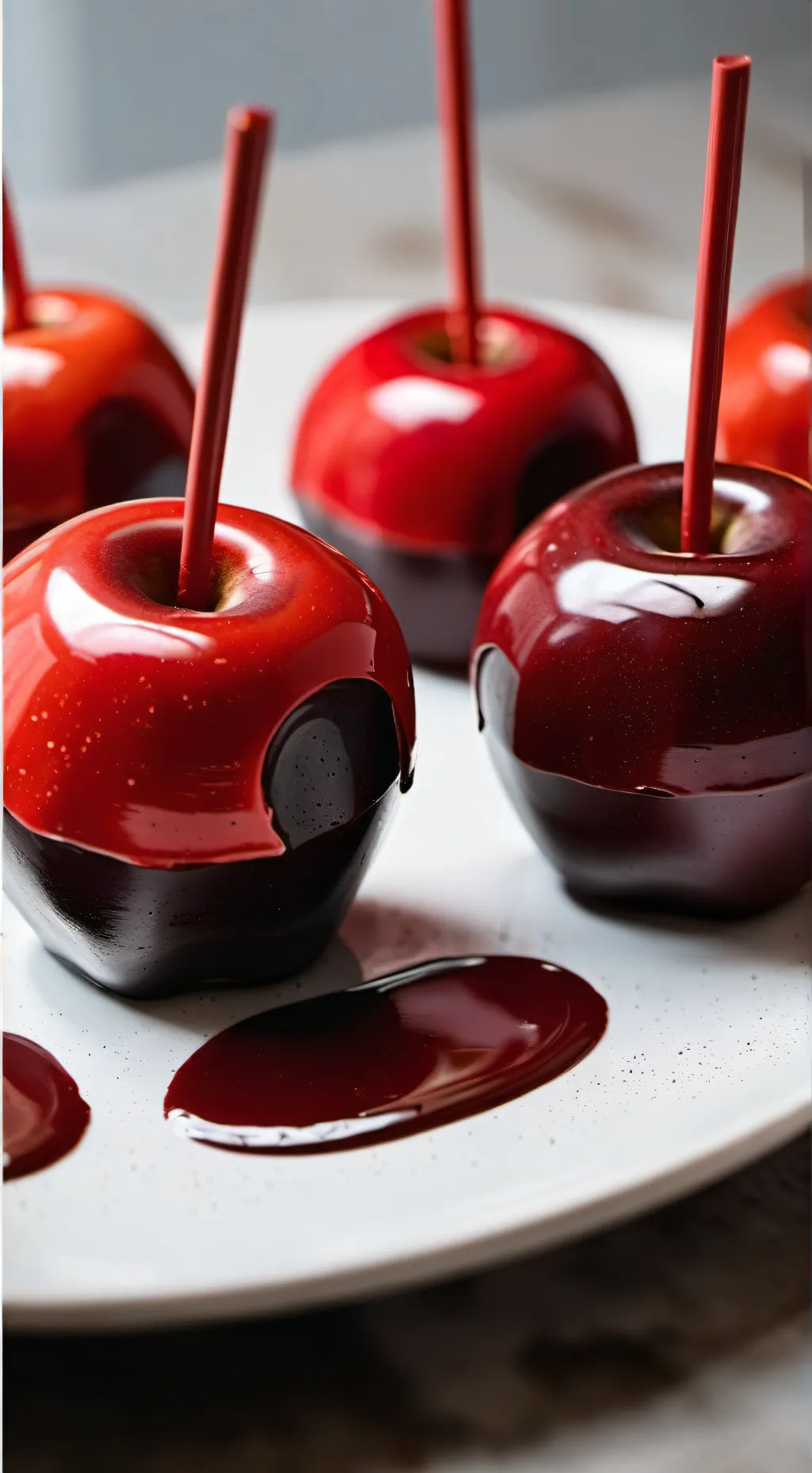 ai character: candy apple cookie background