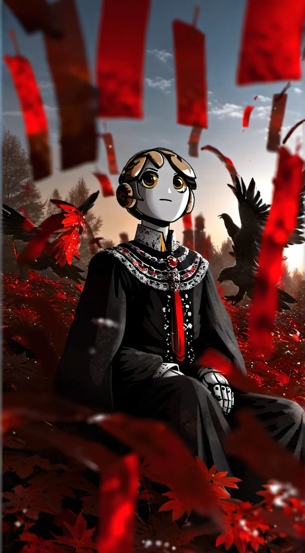 ai character: anime springbot background