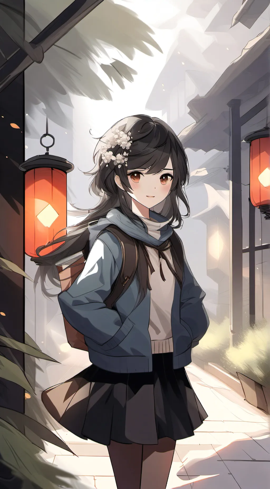 ai character: Amy  background