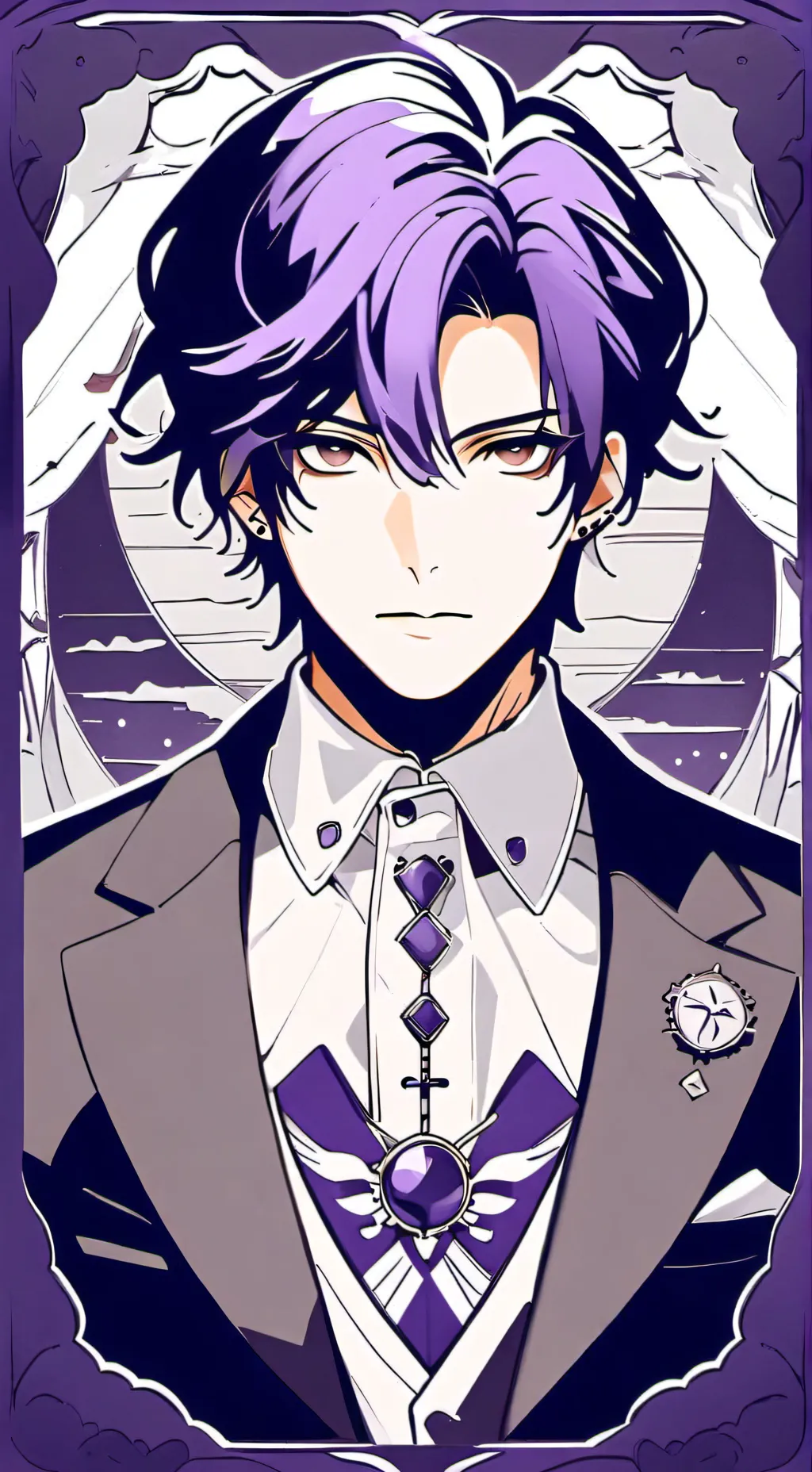 ai character: Thanos  background