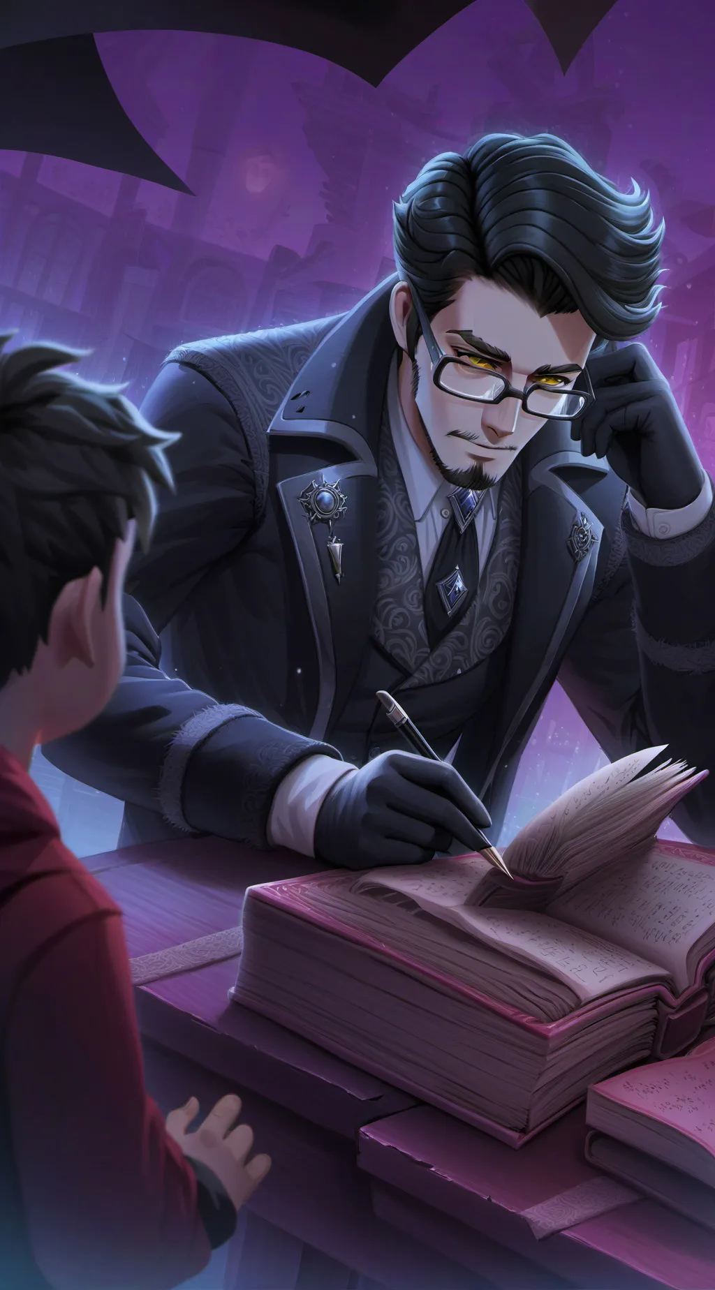 ai character: math teacher  background