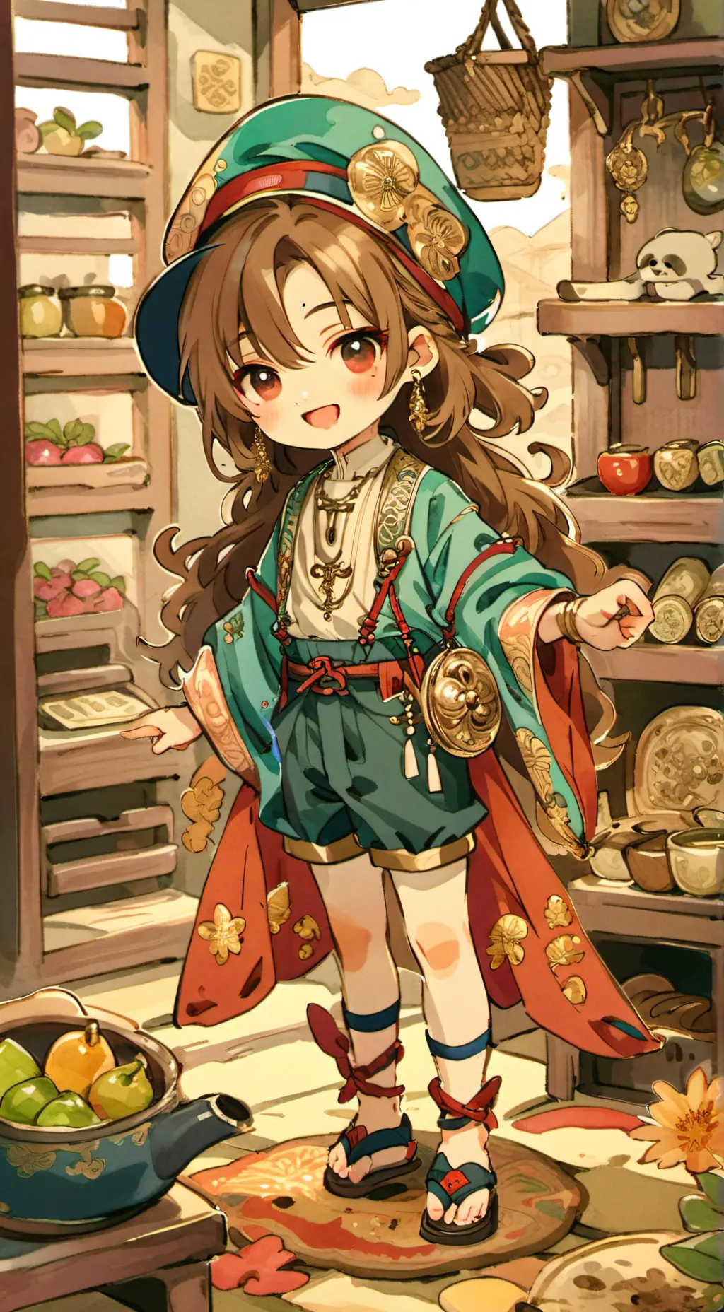 ai character: ELLOOOO!!!! background