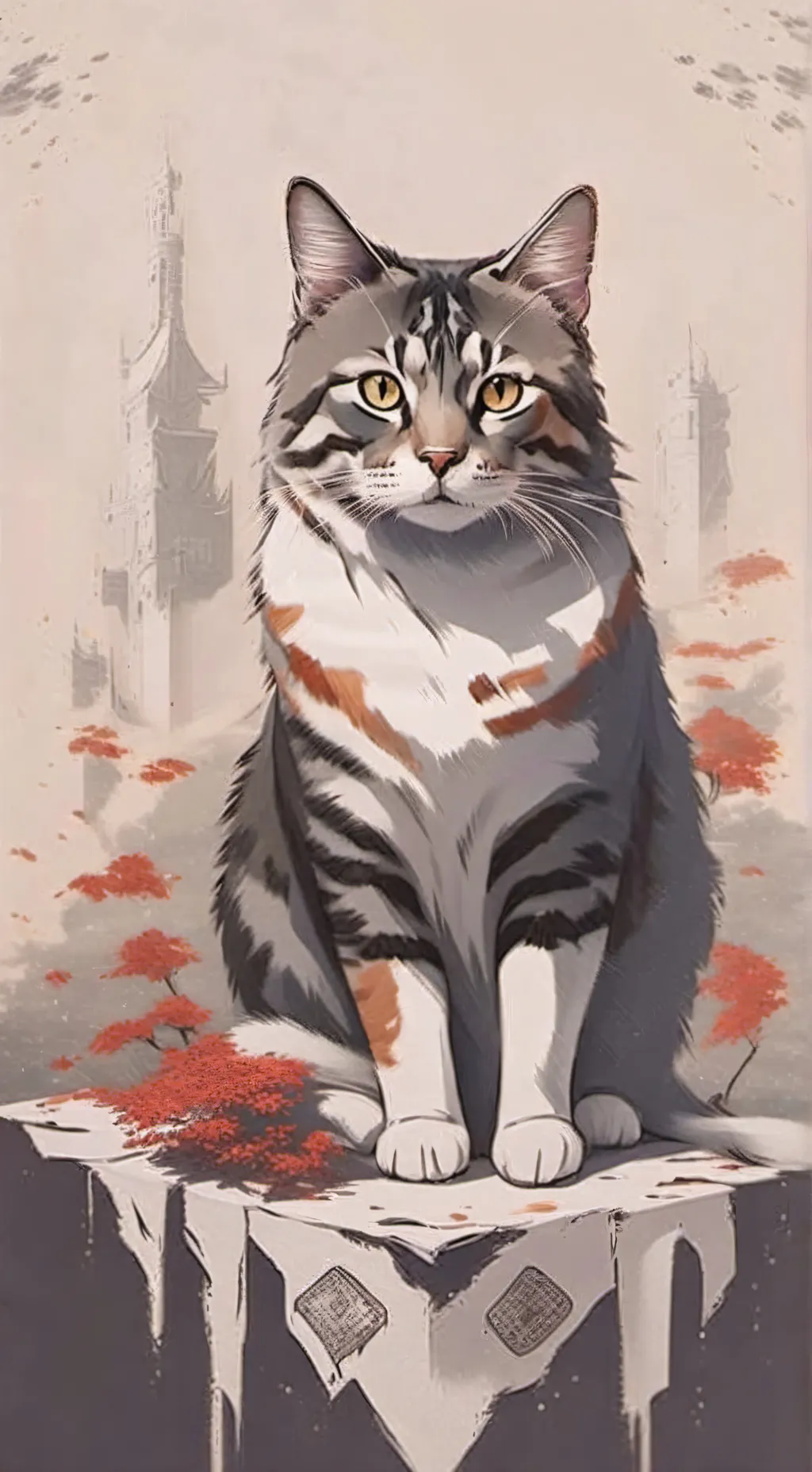 ai character: Regular cat background