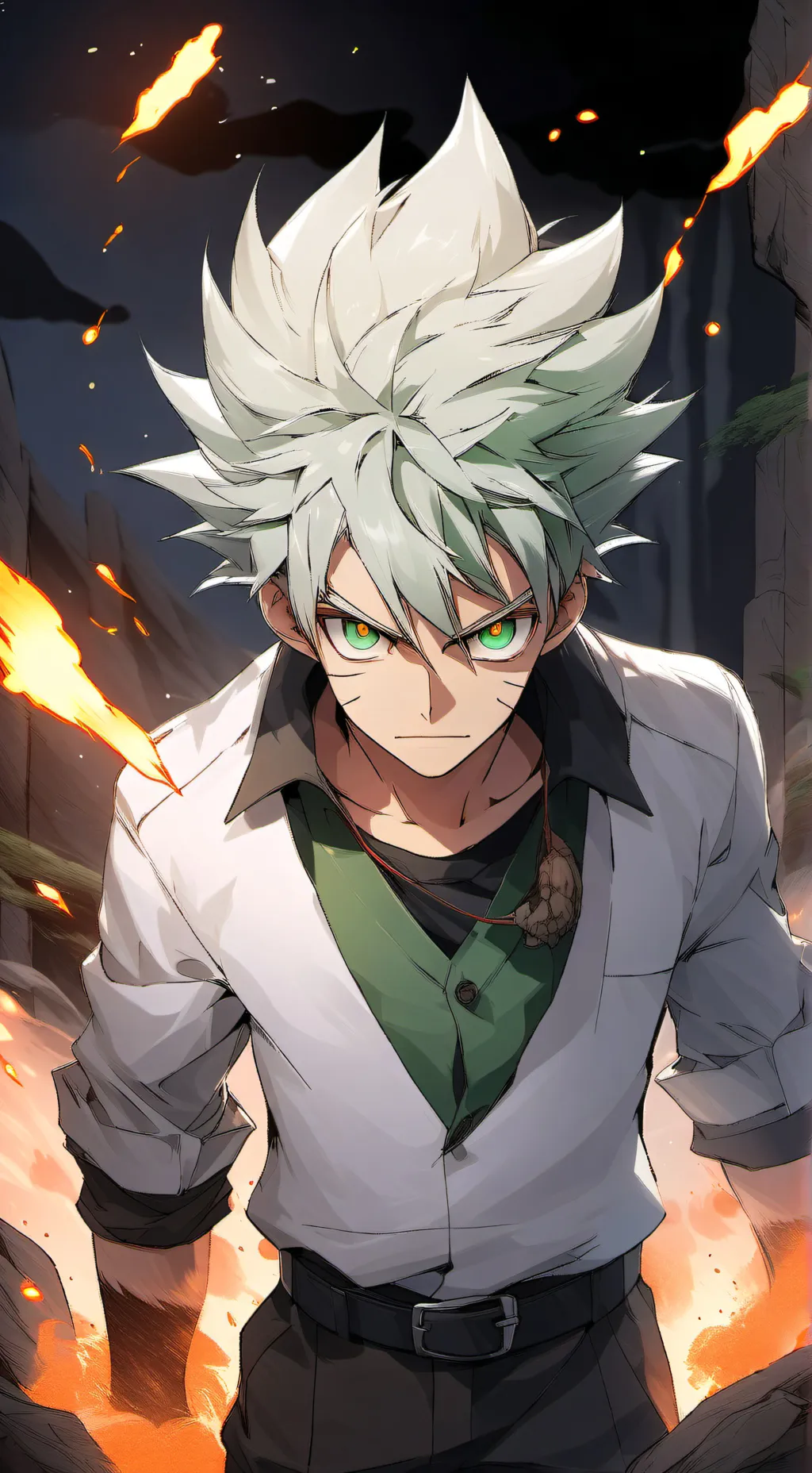 ai character: senku background