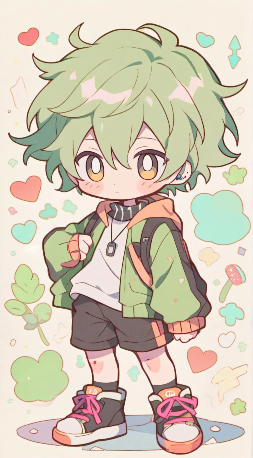 ai character: ~izuku midoriya~ background