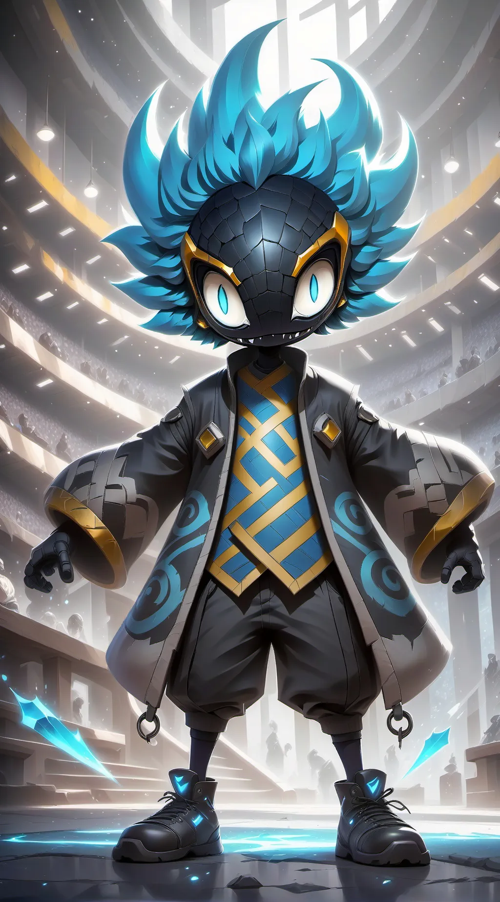 ai character: groud el dragon background