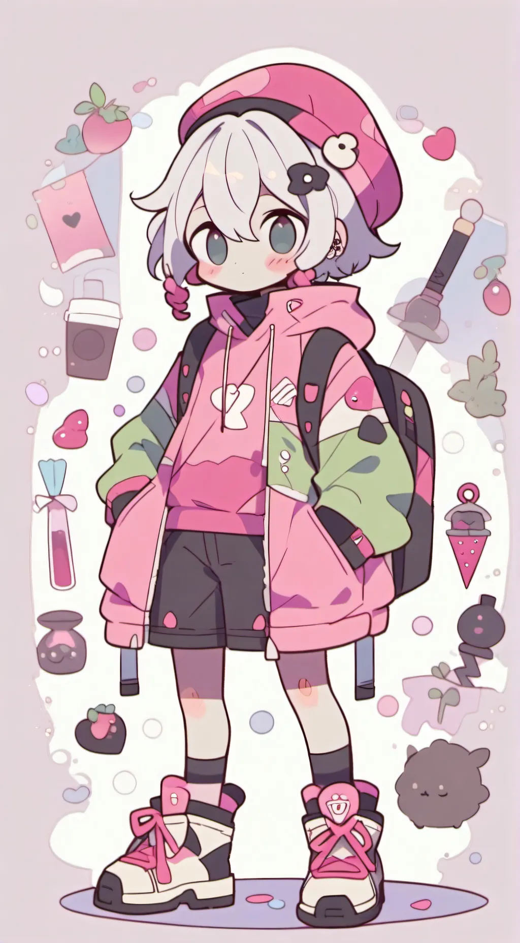 ai character: Berryvision background