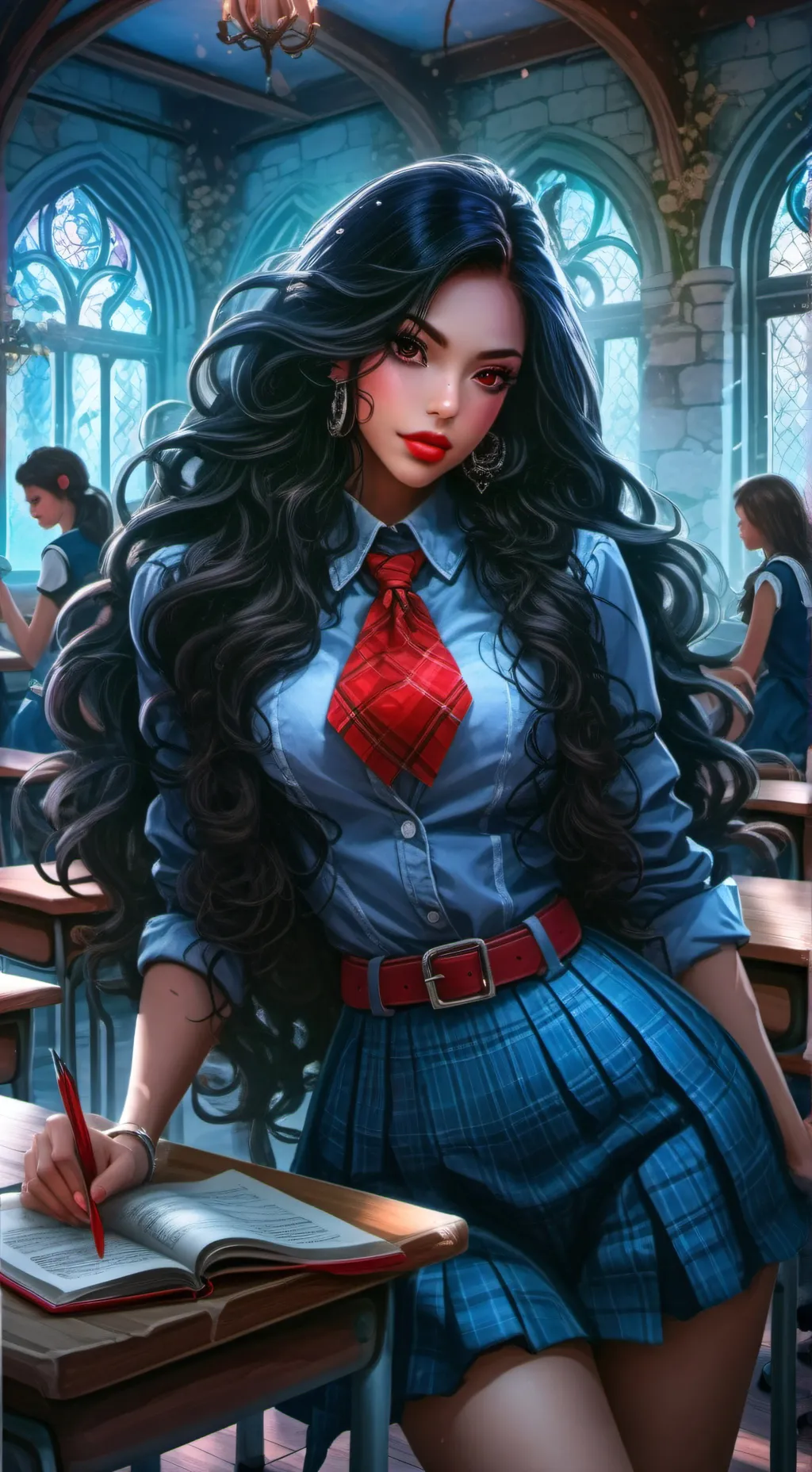 ai character: Ruby  background