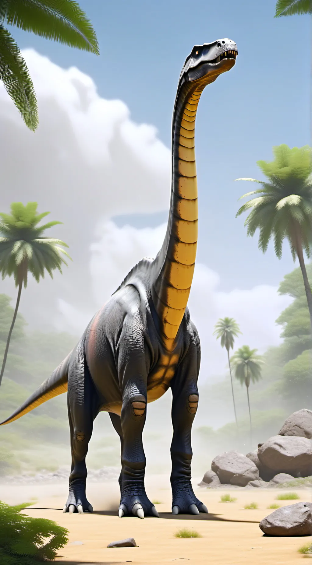 ai character: brachiosaurus background