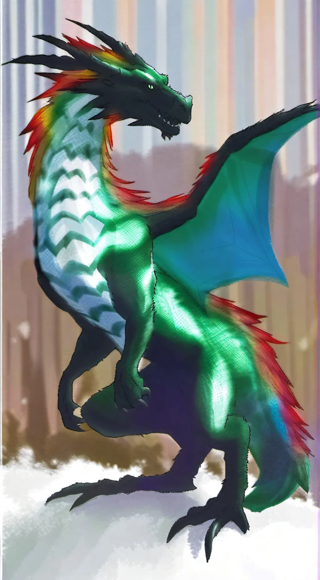 ai character: Azul Draconis background