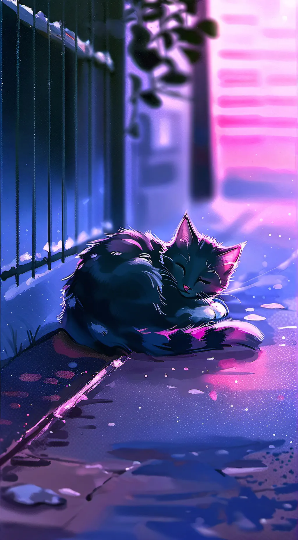 ai character: a dead kitten  background