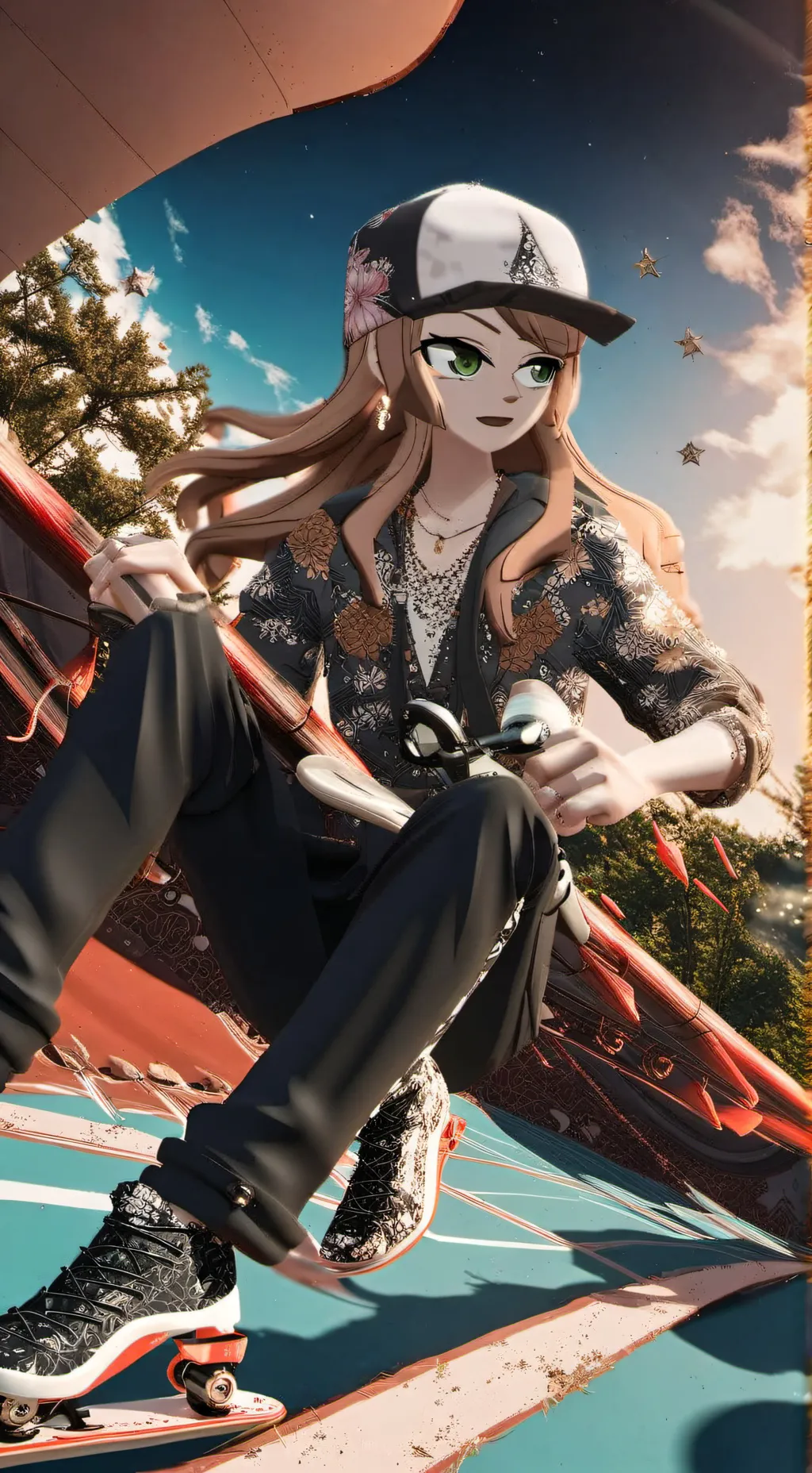 ai character: june moon  background