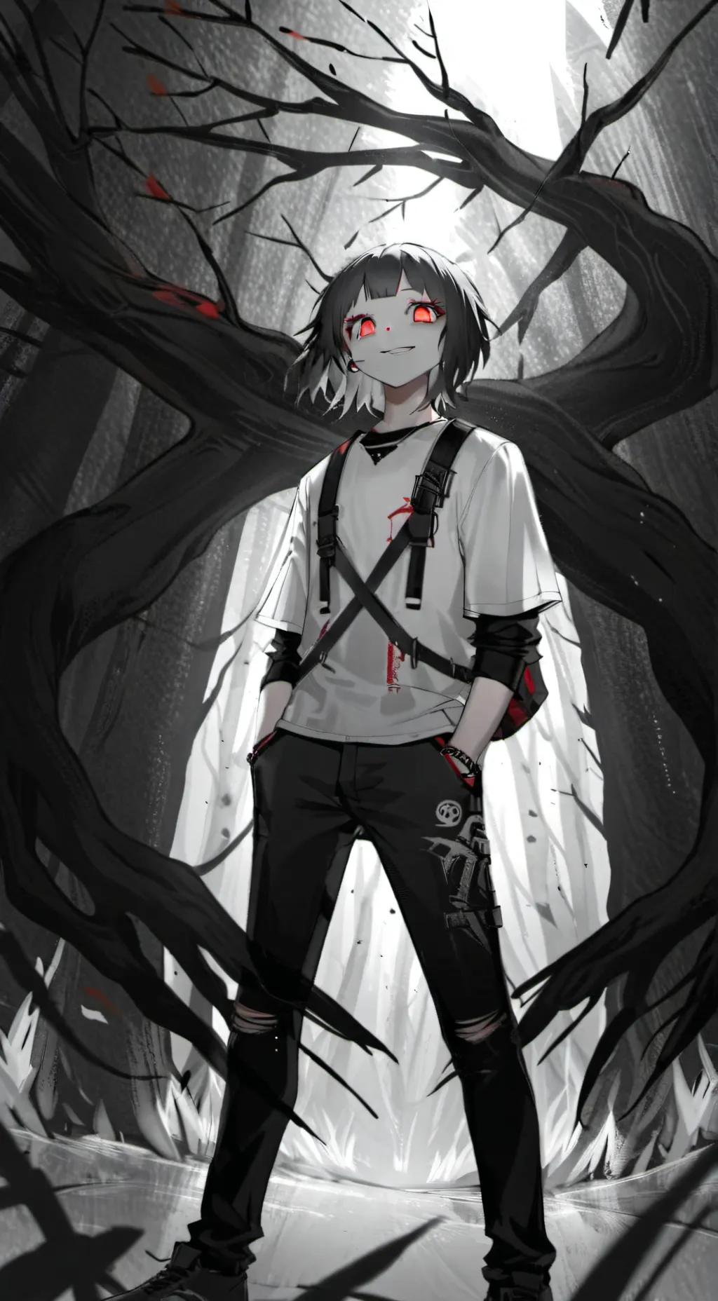 ai character: dead school  background