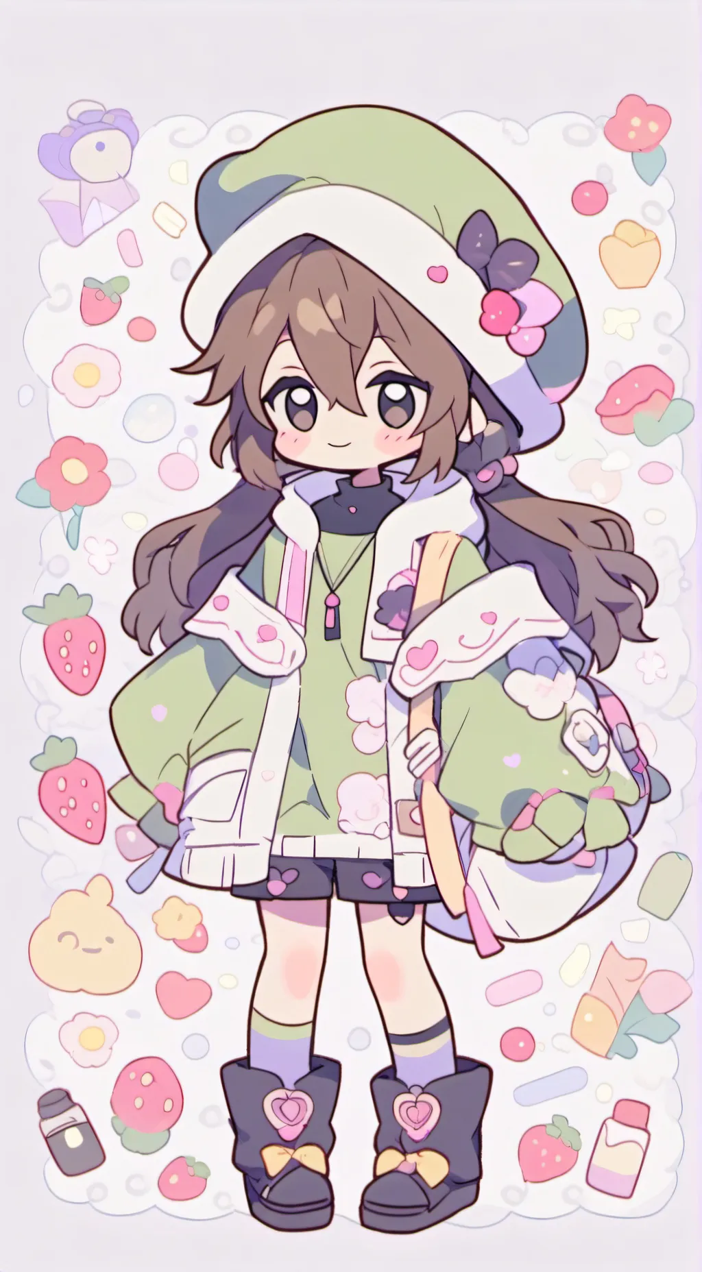 ai character: Huggy Wuggy  background