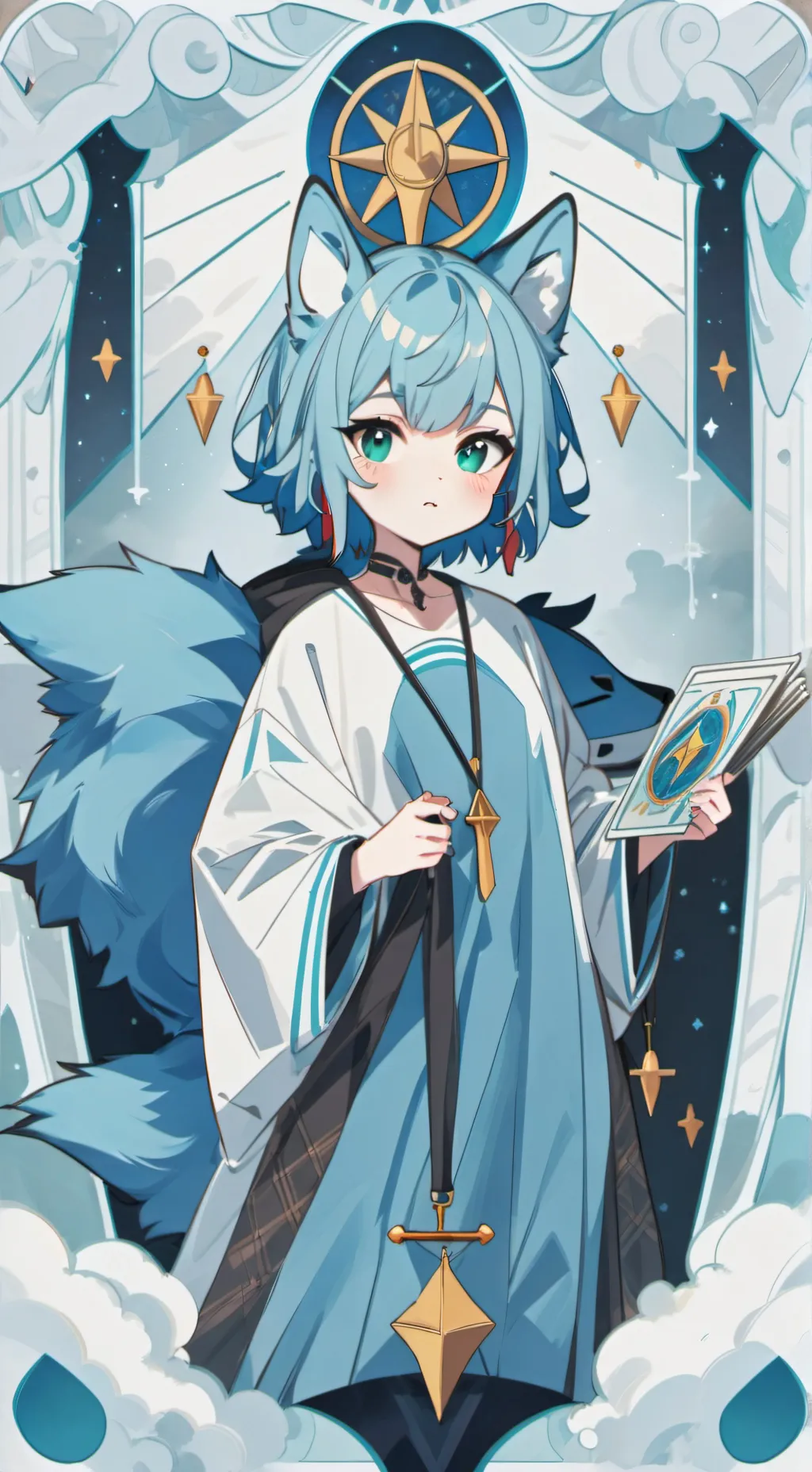ai character: Bella the wolf background