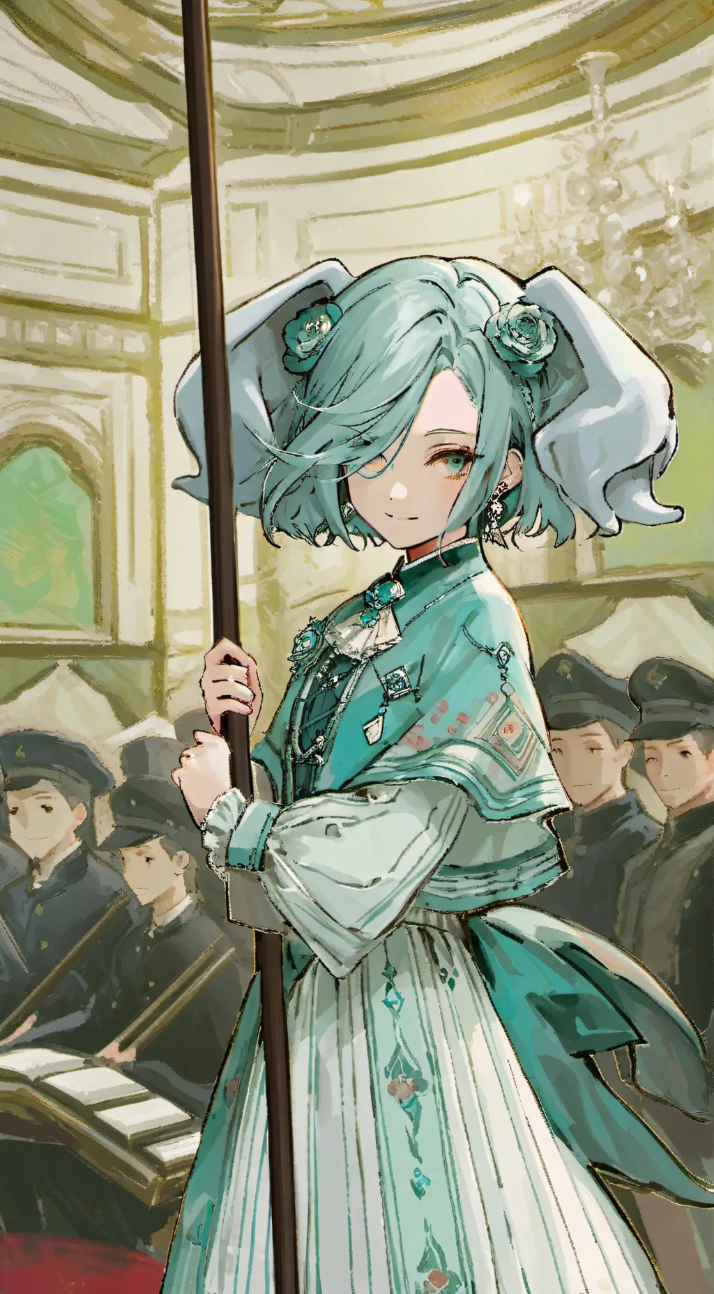 ai character: Gray Furra Elefant background