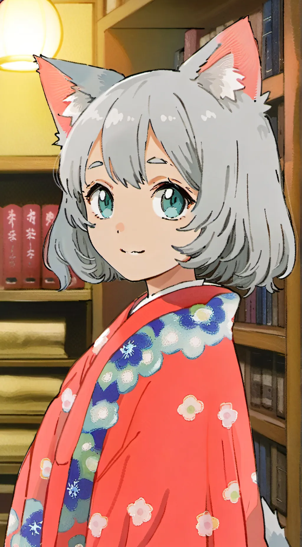 ai character: Coral Spirit Furry background