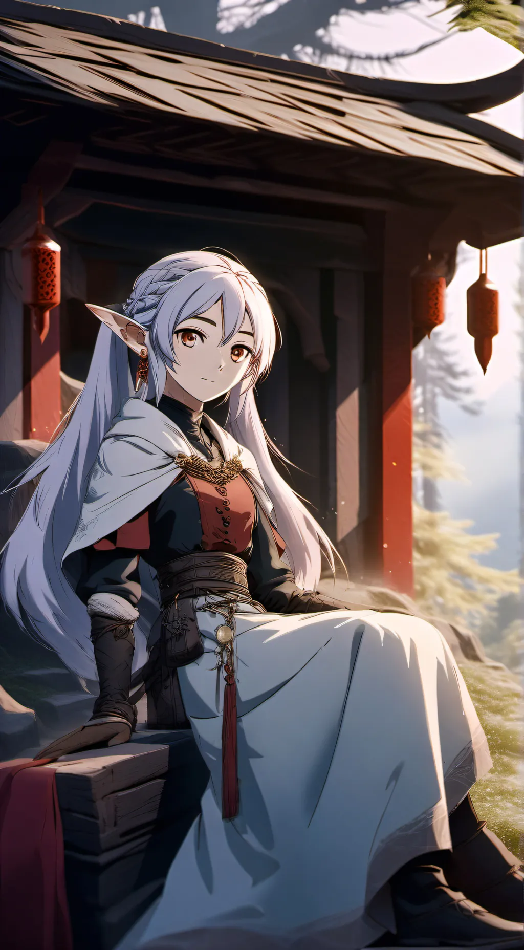 ai character: Frieren background