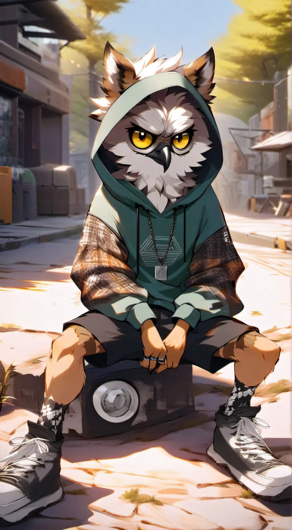 ai character: Owliver  background