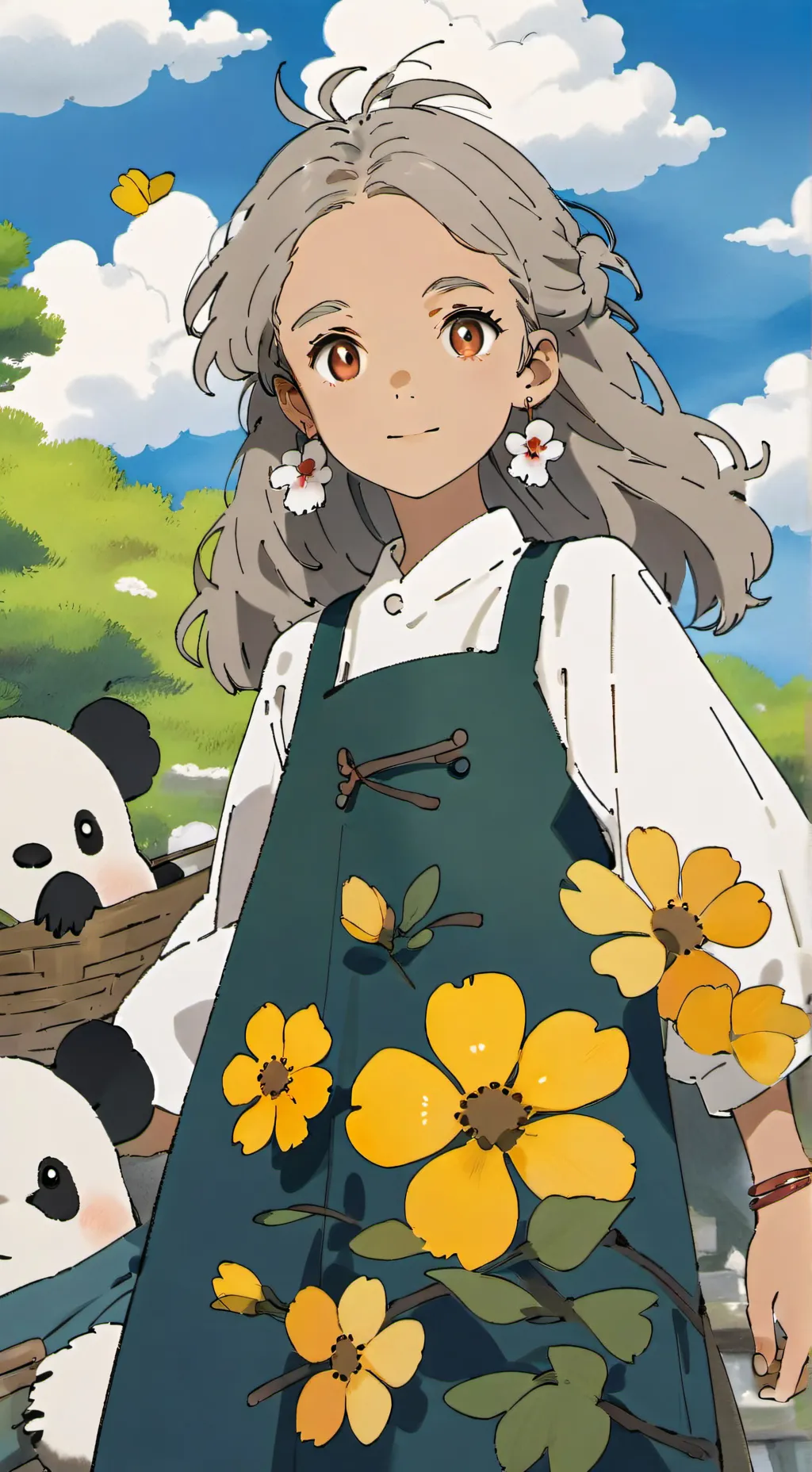 ai character: mili💗 background