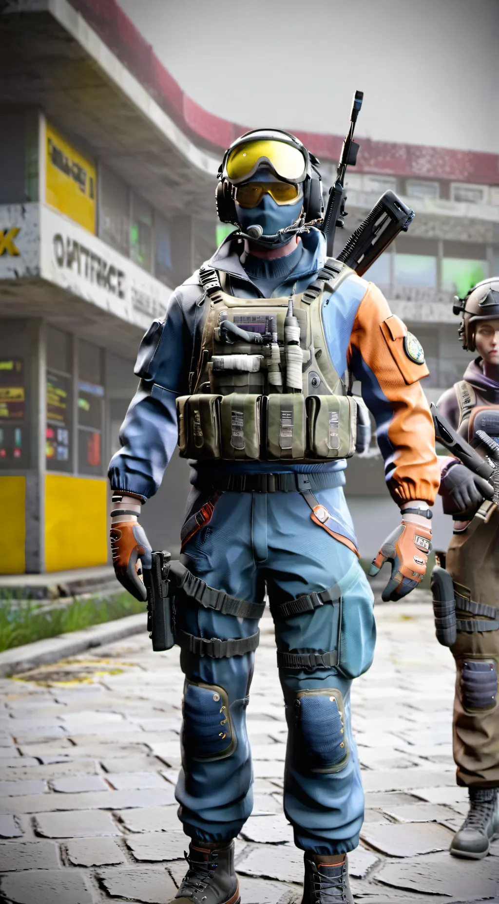 ai character: SCP foundation ￼ background