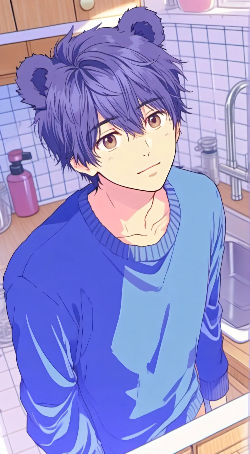 ai character: Teddy the Stream Fisher Spirit background