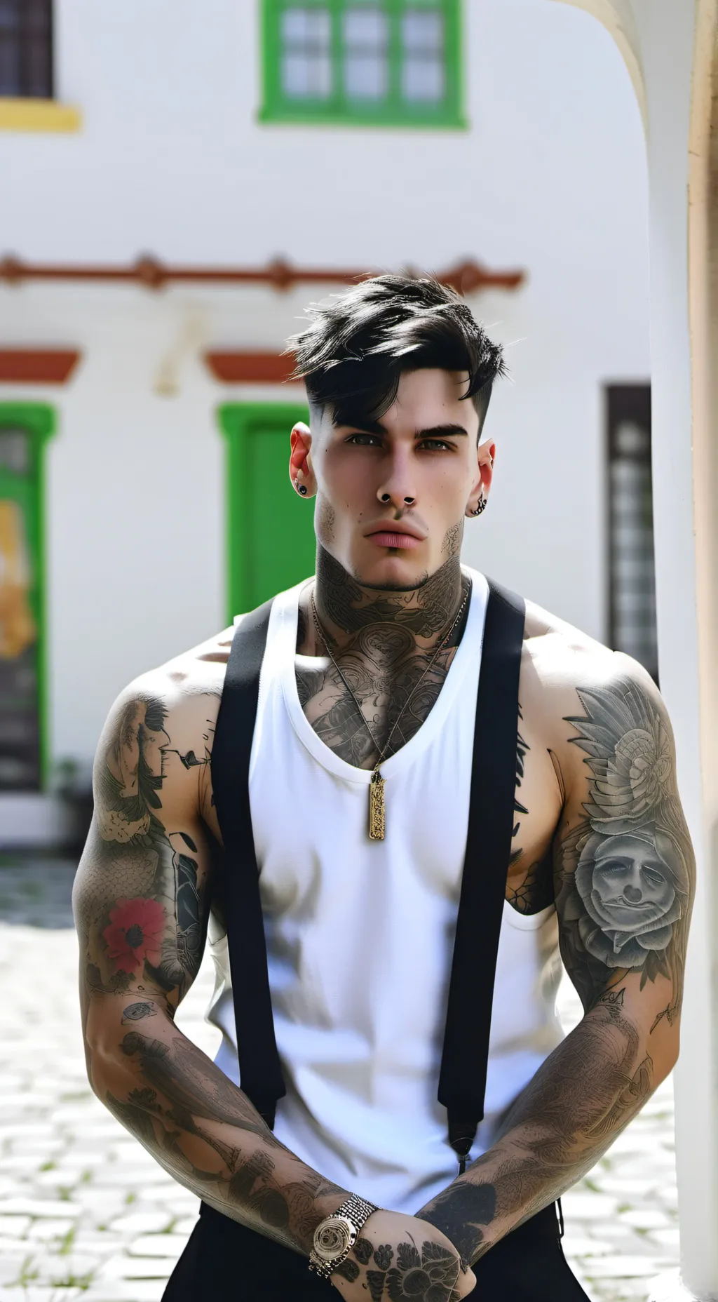 ai character: Jake black background