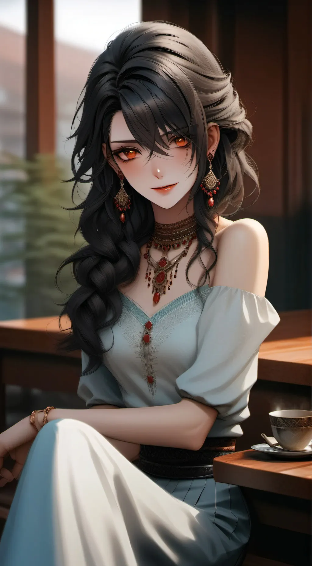 ai character: •{Violet}• background