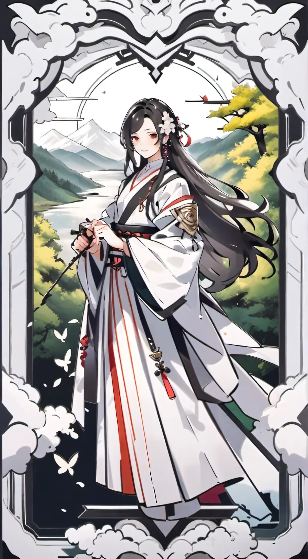 ai character: Nabriela x santica background