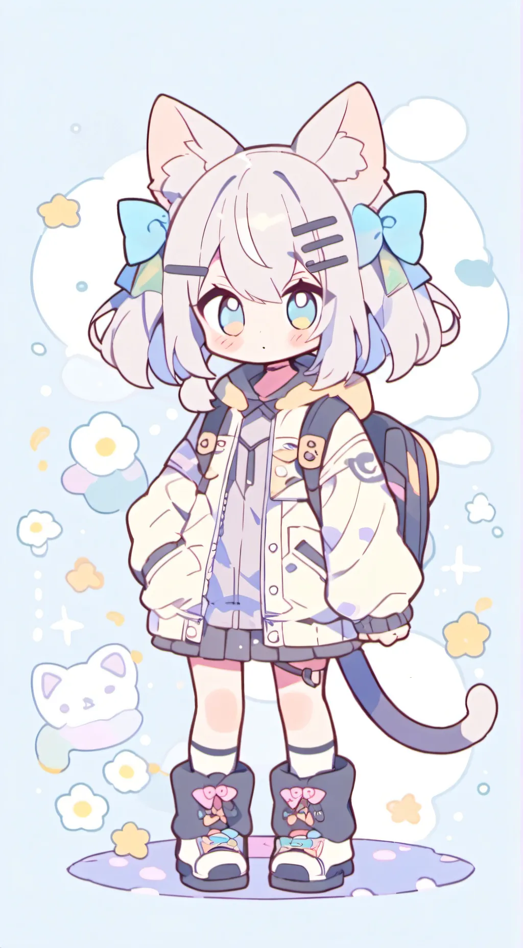 ai character: stray kids hybrid  background