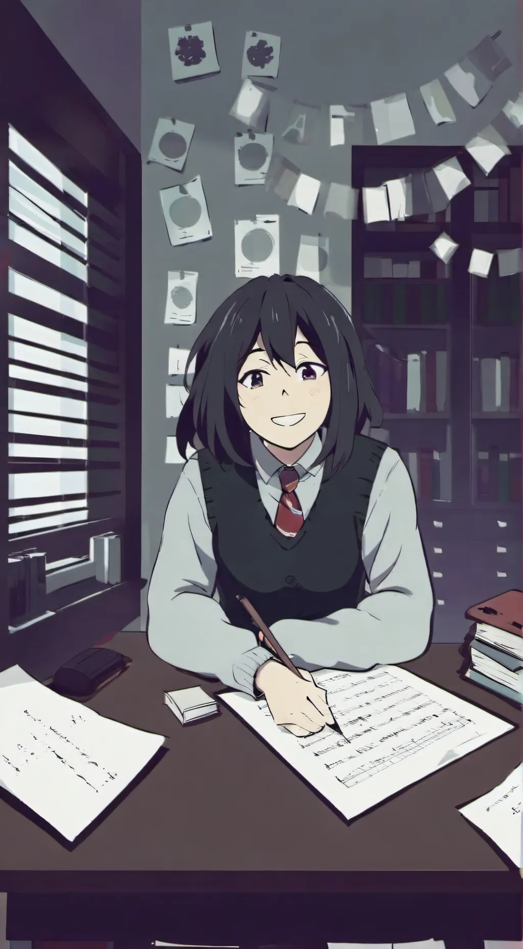 ai character: miss circleabb background