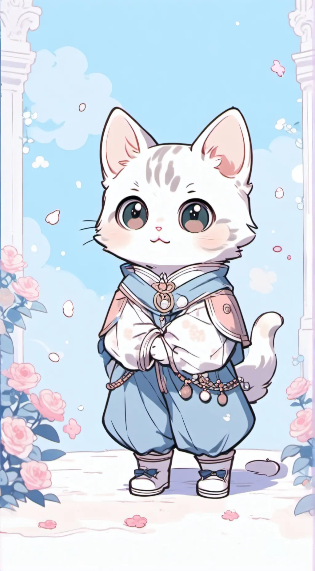 ai character: gatto dei villain background