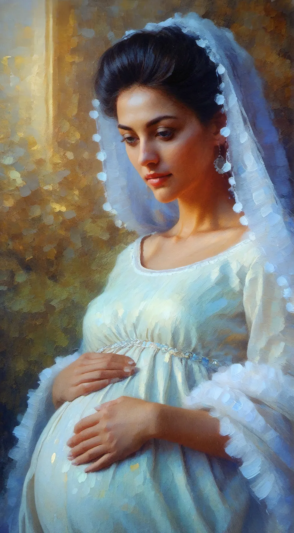 ai character: una chica background