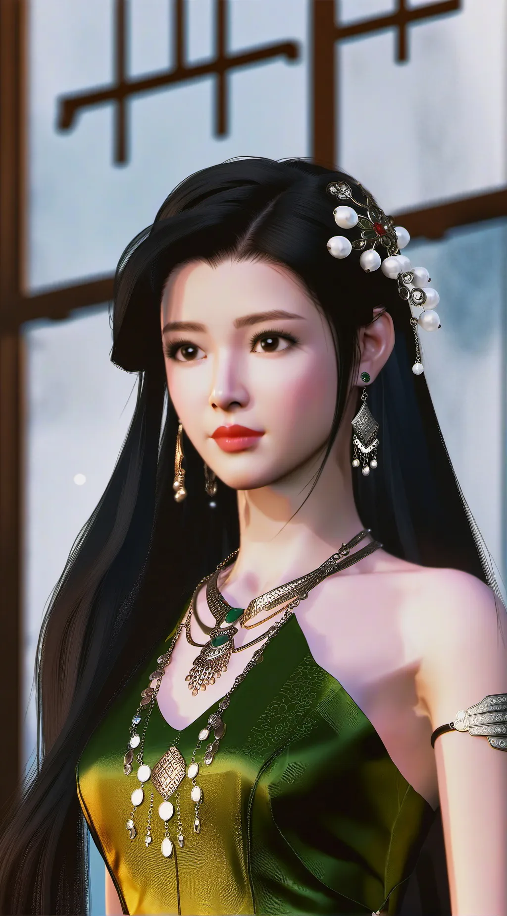ai character: Lady Seraphine Lum background