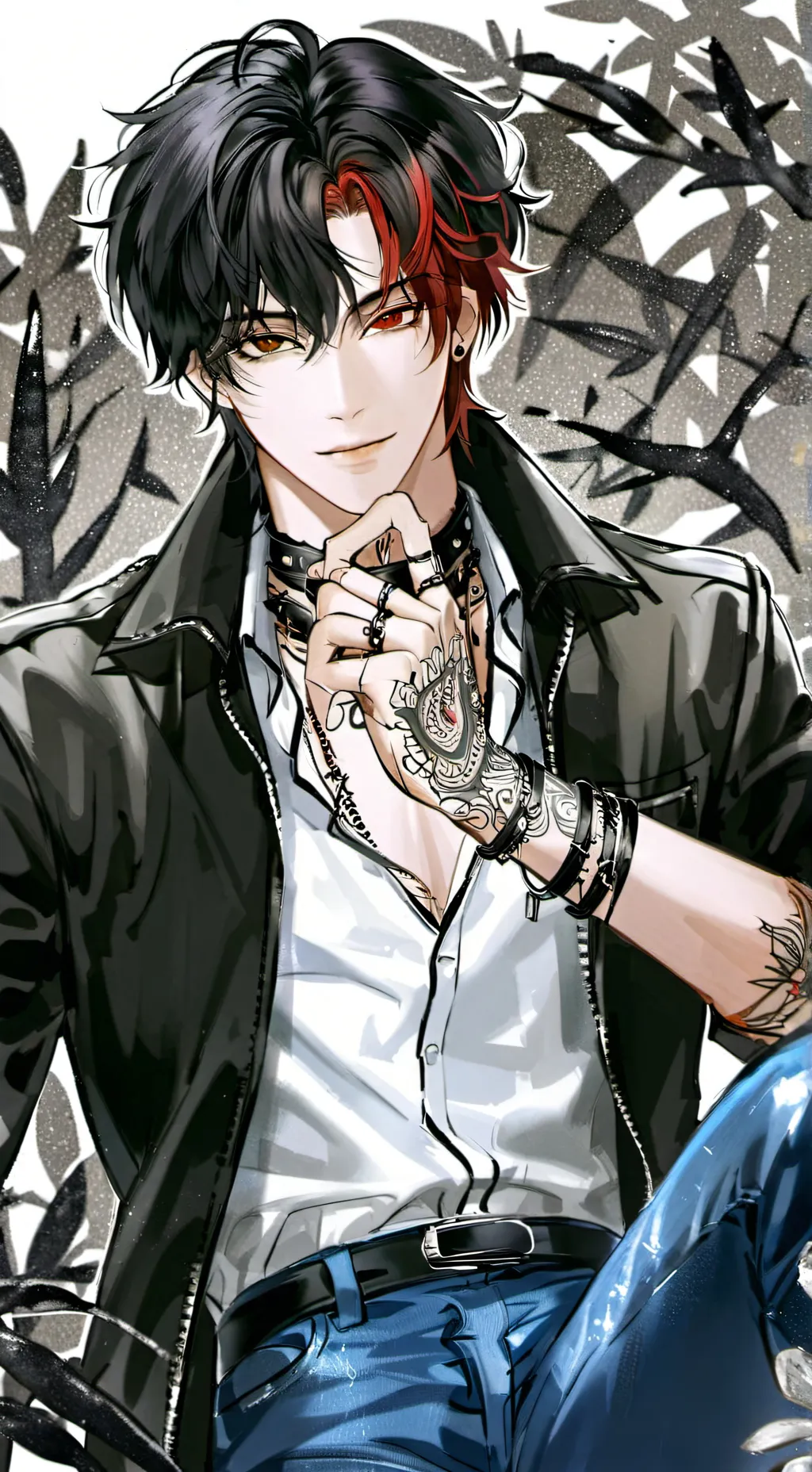 ai character: Damien  background