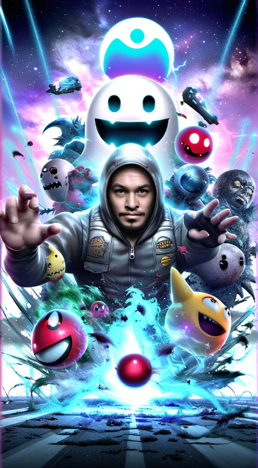 ai character: pac man montro background