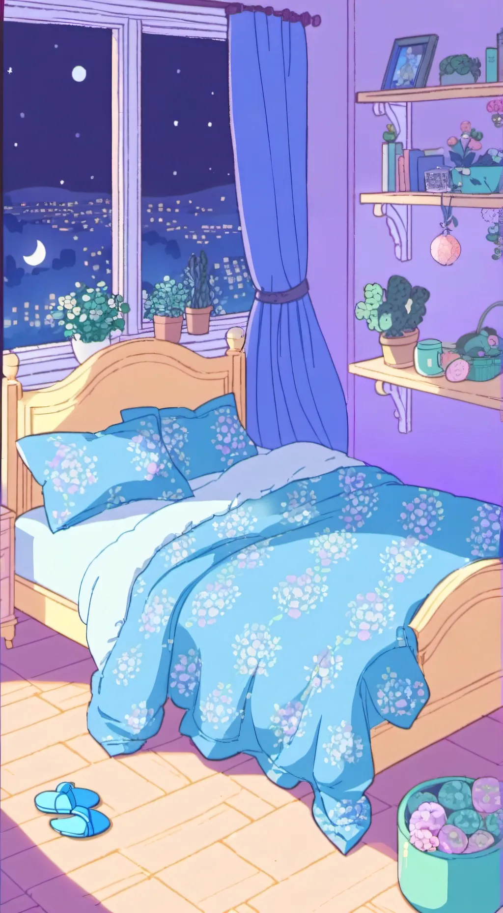 ai character: DW sleepover!  background