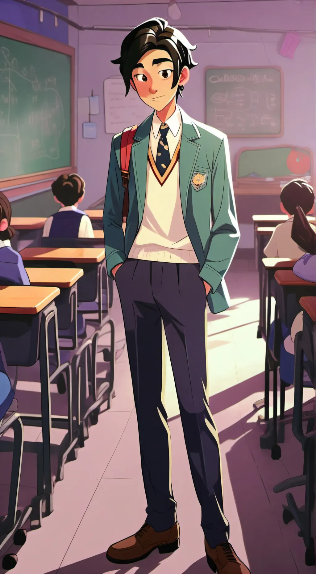 ai character: 📚  ken sato 📘 background