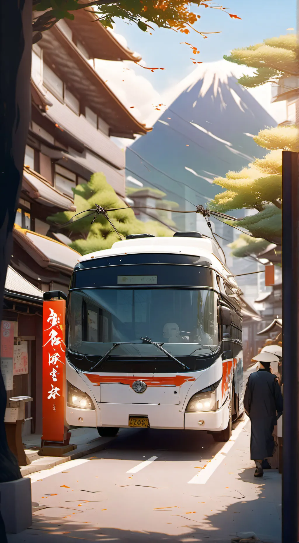 ai character: kny (camping) background