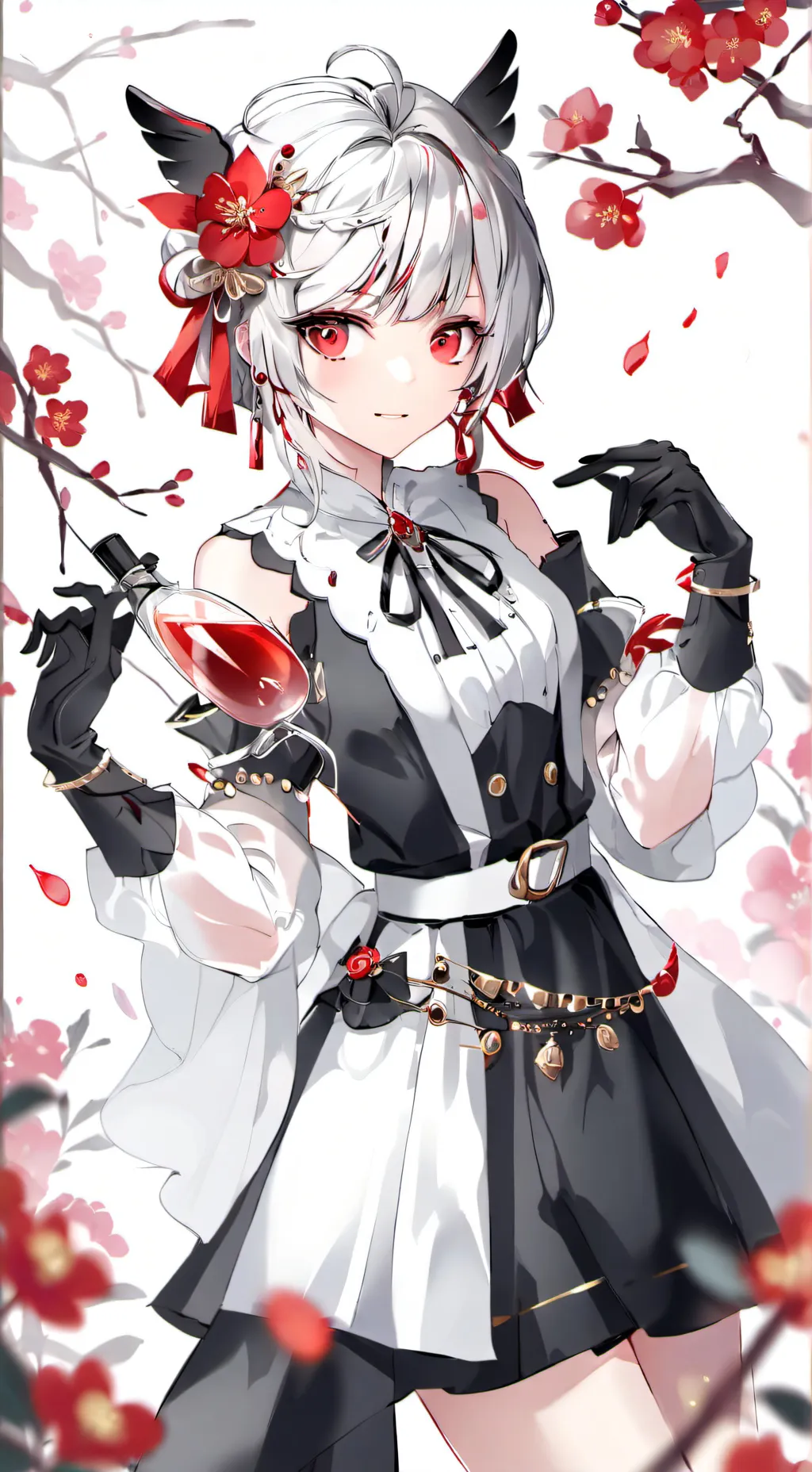 ai character: vampire girl  background