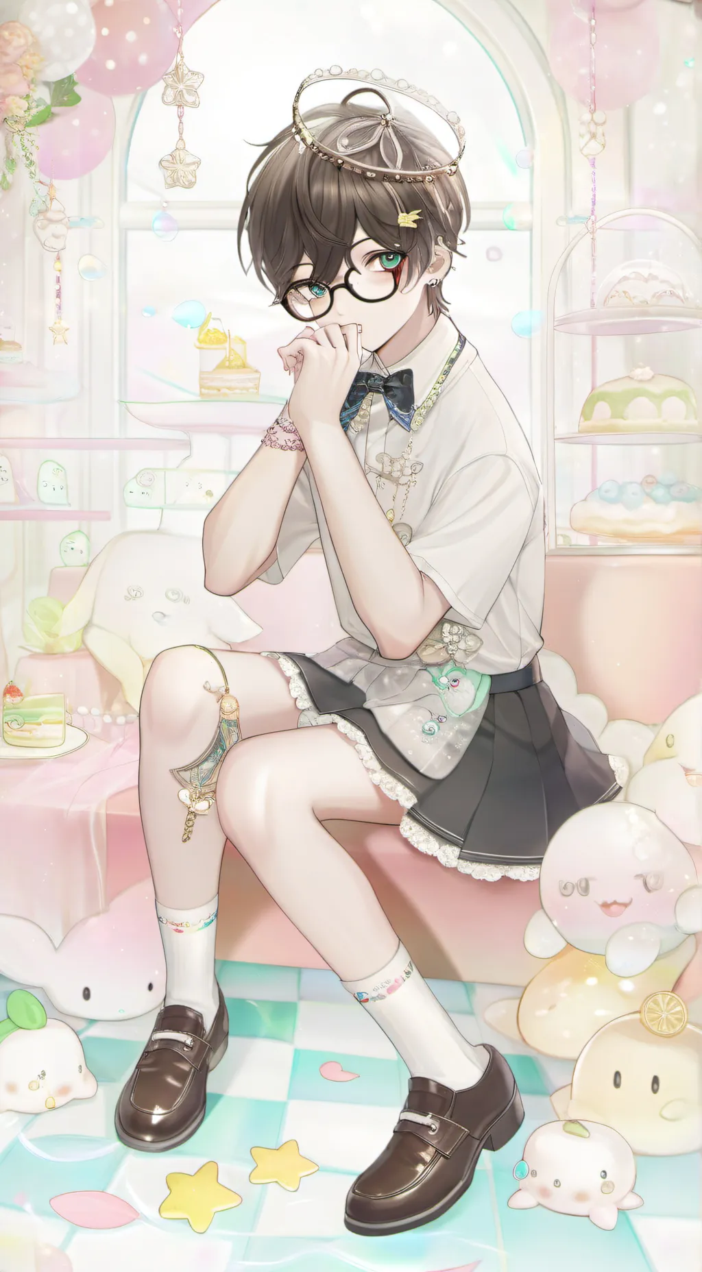 ai character: Femboy(oliver) background