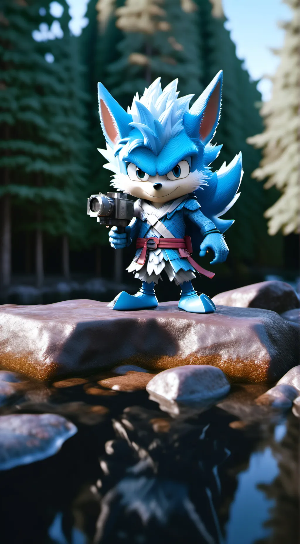ai character: Sonic el erizo background