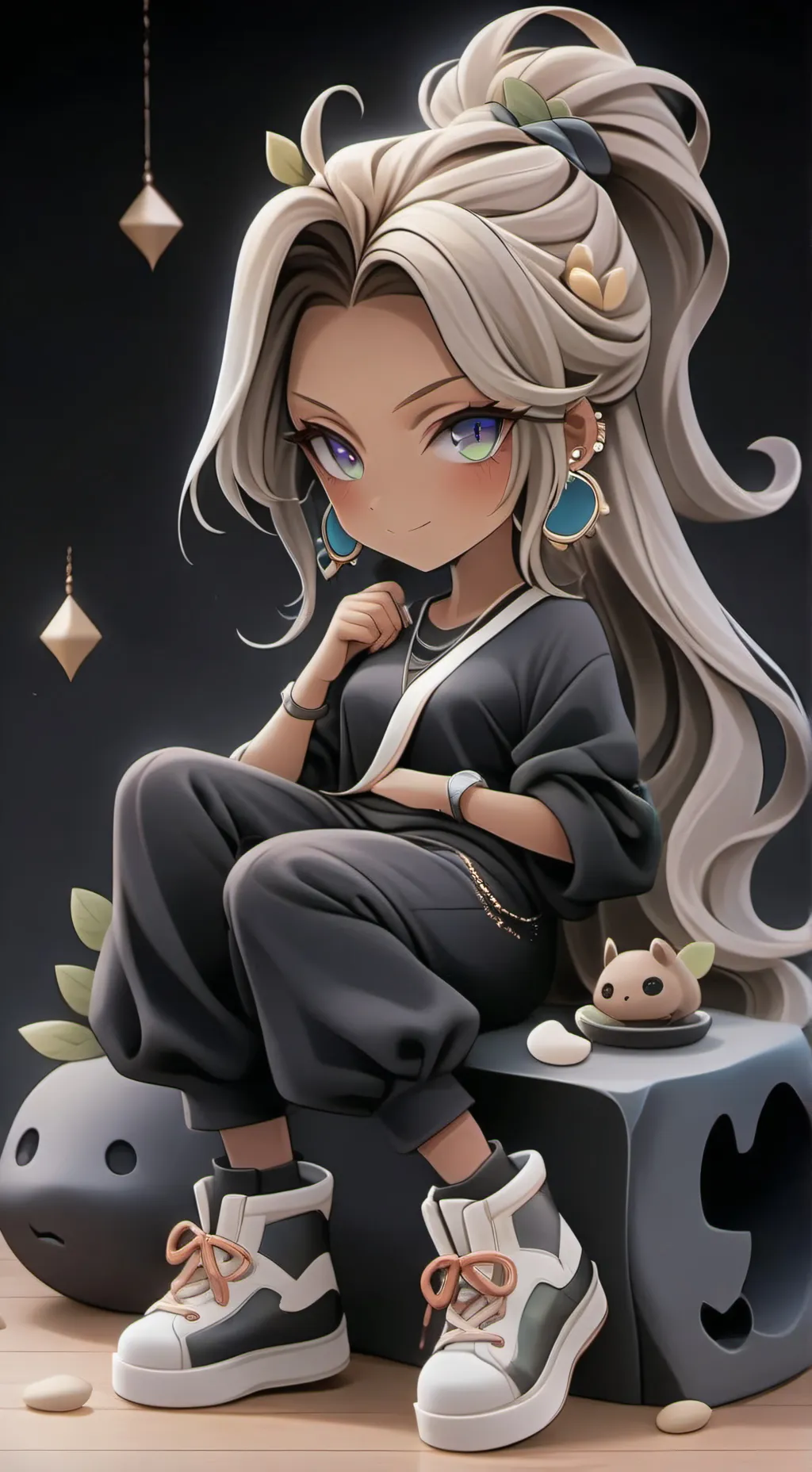 ai character: amber the baddie!! background