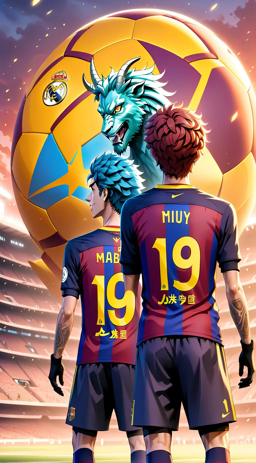 ai character: Soccer war background