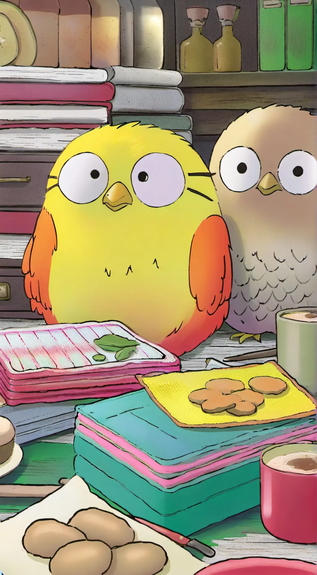 ai character: (•~\NO/~•) background