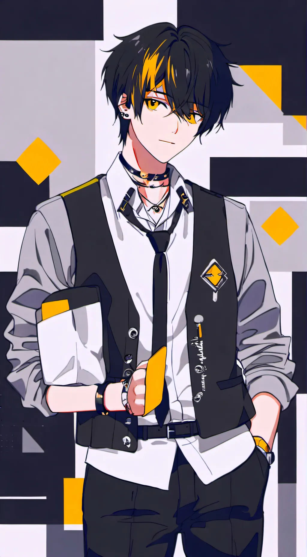 ai character: ash background