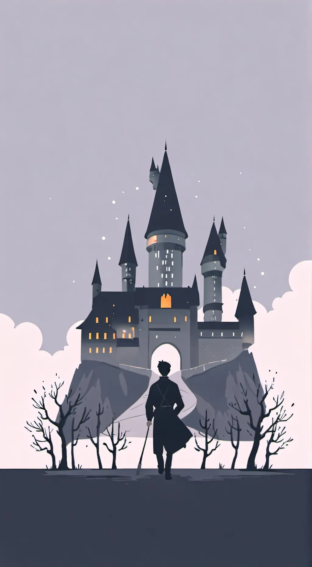 ai character: Hogwarts  background