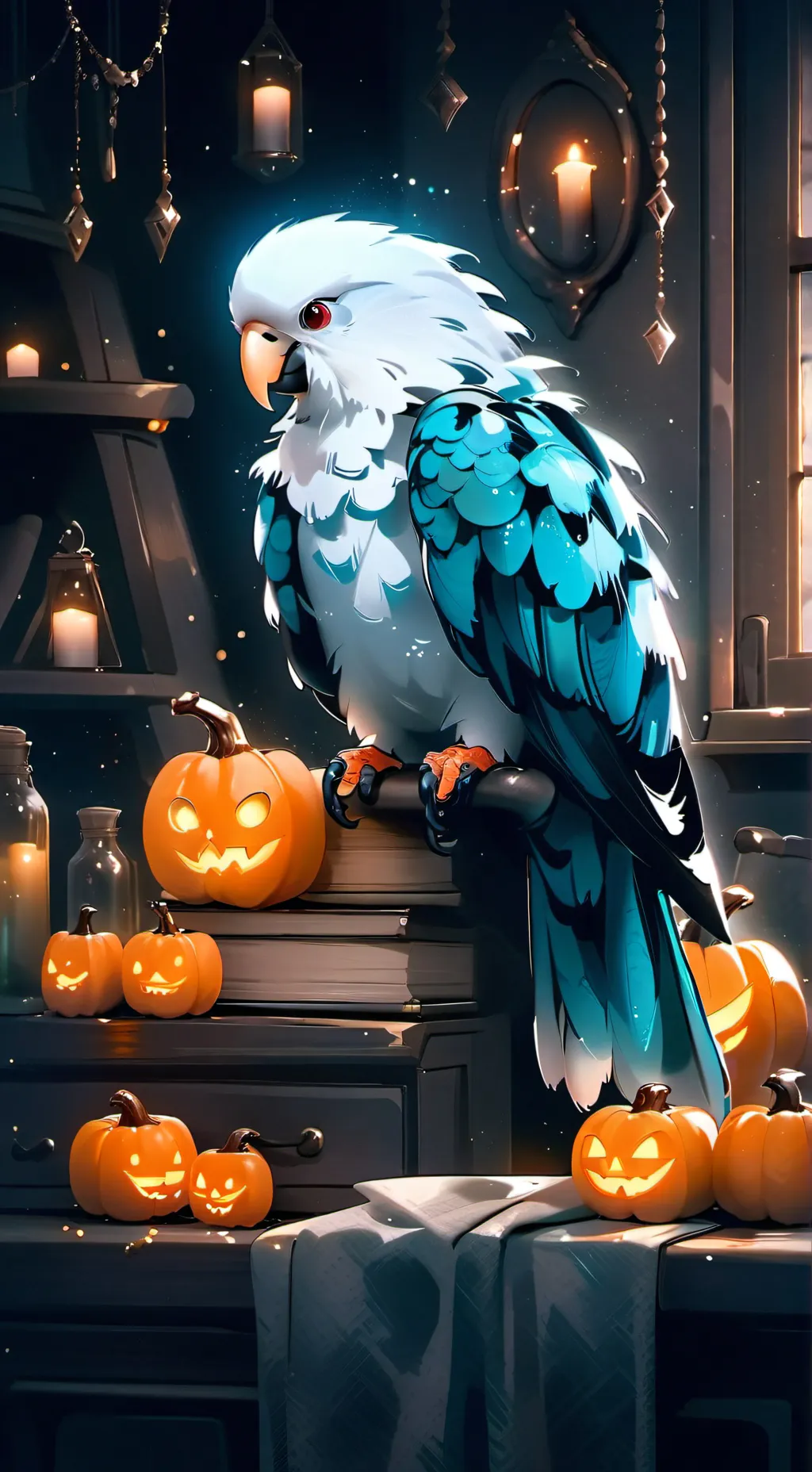 ai character: wolf  background