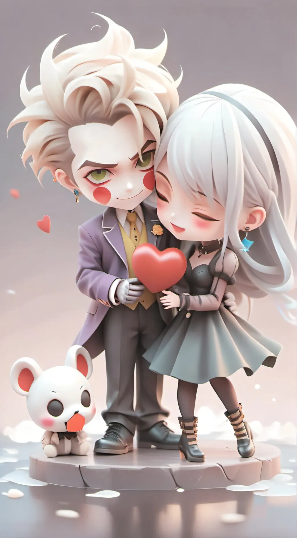 ai character: joker and Harley  background